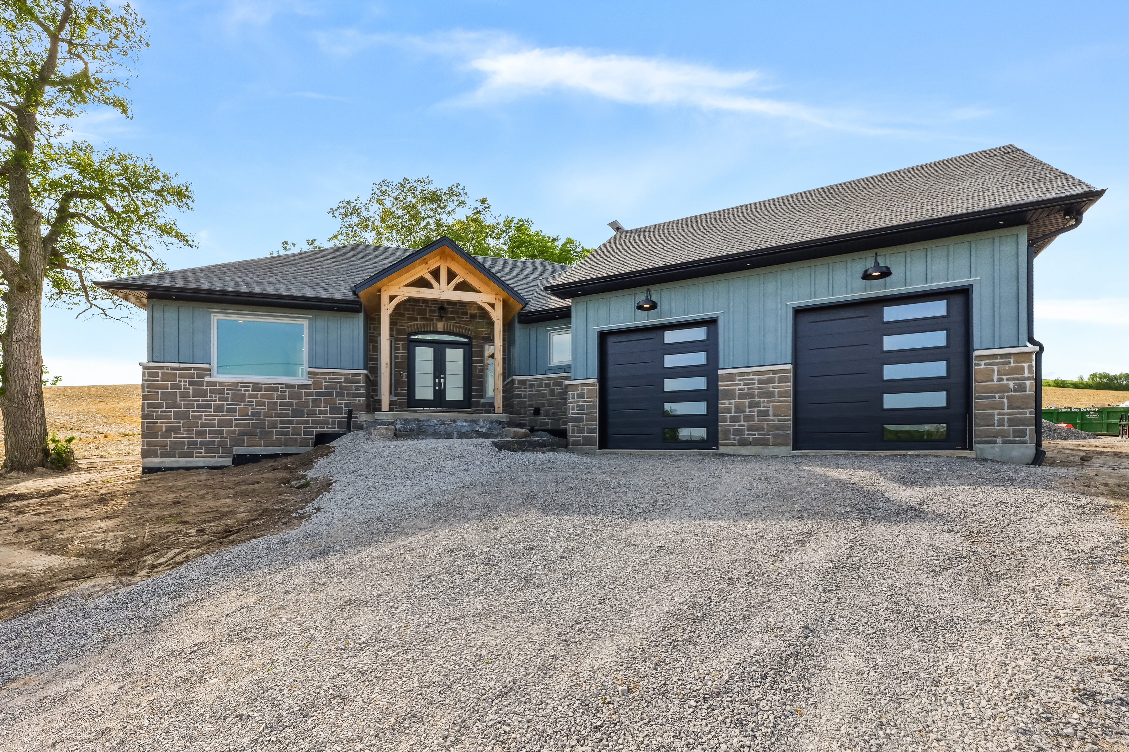 Bewdley custom home exterior built by Derigay Developments in Ontario